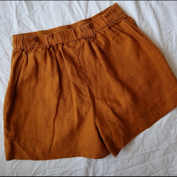 Aritzia Wilfred 100% Linen High Waisted Shorts - Picture 6 of 6